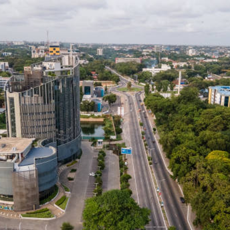 A view of part of capital city (Accra) of Ghana.